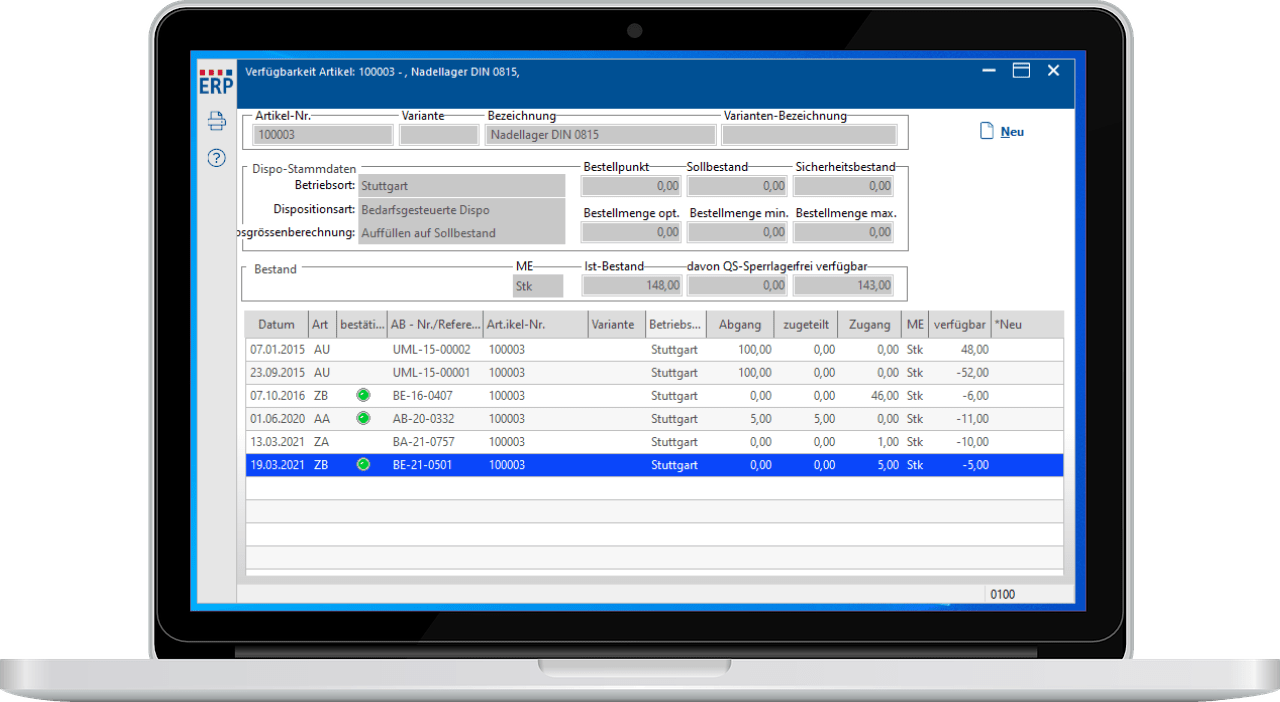 ERP Materialwirtschaft