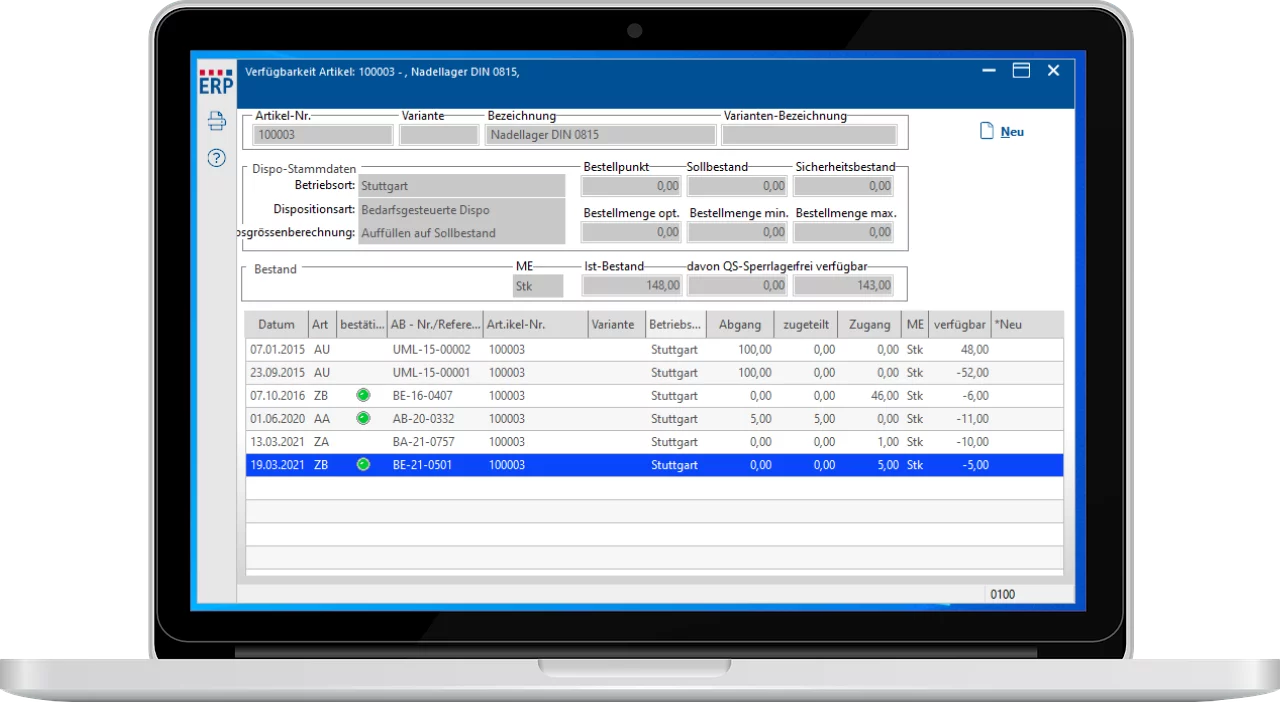 ERP Materialwirtschaft